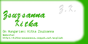 zsuzsanna kitka business card